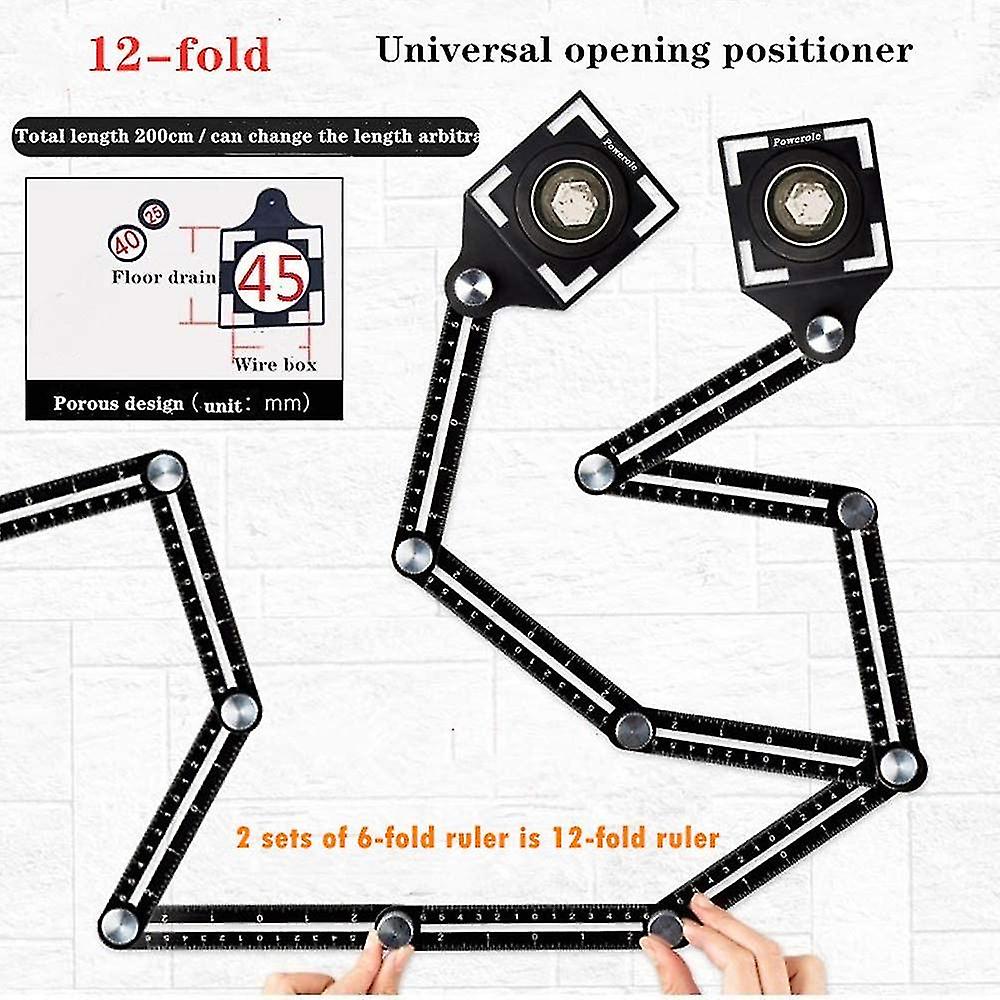 Multi-angle Measuring Ruler，angle Jig Tool Multi-jig Bend Measuring Tool，6-sided Folding，punch Locator