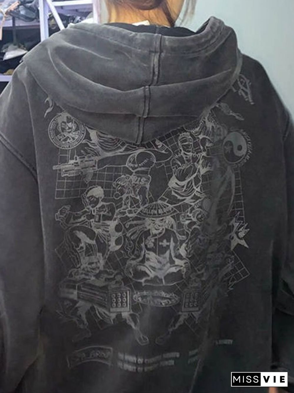 Virtual Field Printed Hoodie