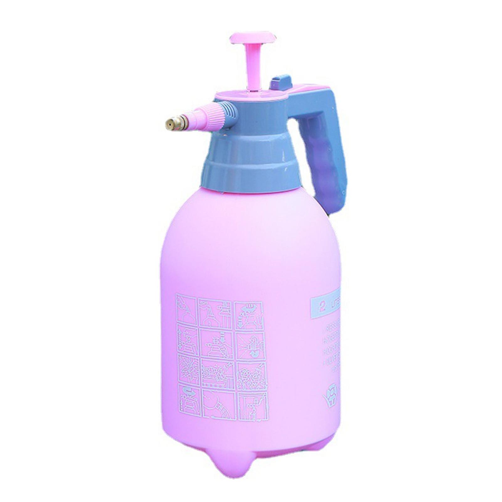 2l Spray Bottle Plastic Watering Pot High Air Pressure Thickened Water Sprayer For Gardenpink