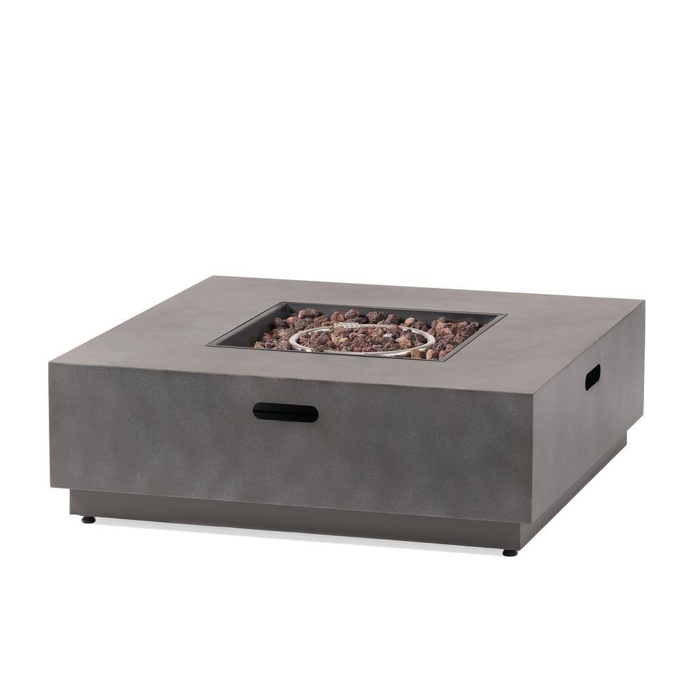 Noble House Reign Concrete Square Metal Fire Pit (No Tank Holder) 69689