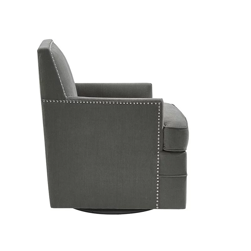 Madison Park Emerson 360 Degree Upholstered Swivel Accent Chair