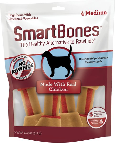 SmartBones Real Chicken Dog Treats， 4 count