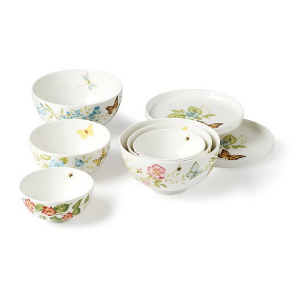 Lenox 892493 Butterfly Meadow Luna Nesting Dinnerw...