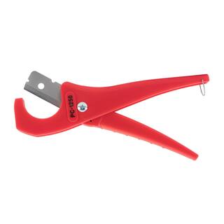 RIDGID 18 in. - 1-58 in. PC-1250 PEX and Vinyl Tubing Cutting Tool Single Stroke Scissor Style Cut with Reversible Blade 23488