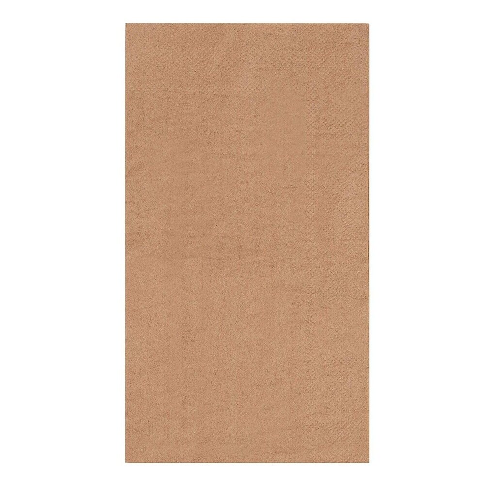 200 Brown Napkins Kraft Brown Natural Disposable Rustic Dinner  Folded 7.8\