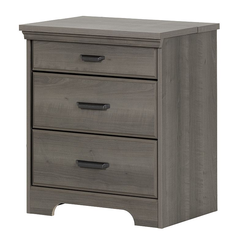 South Shore Versa Nightstand with Charging Station