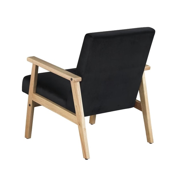 Morden Fort Accent Chair Armchair with Rubber Wood Frame