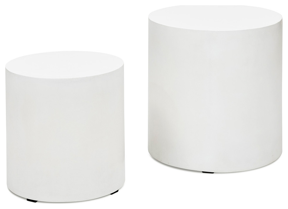 Zoey Pedestal Ivory (Set Of 2)   Transitional   Coffee Table Sets   by Rustic Home Furniture Deco  Houzz