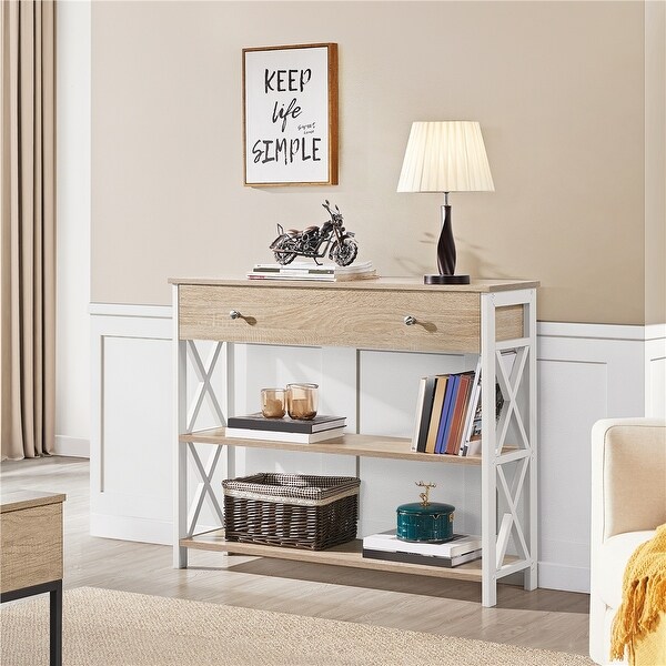 Yaheetech 3-Tire Wooden Console Table Entryway Table