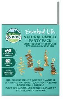 Oxbow Enriched Life Natural Dangly Party Pack Small Pet Toy