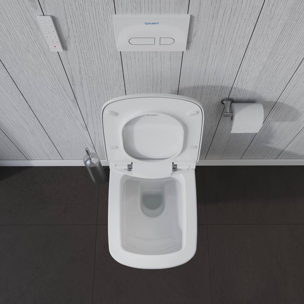 Duravit SensoWash Slim Electric Bidet Seat for Elongated Toilet in White 611200001001300