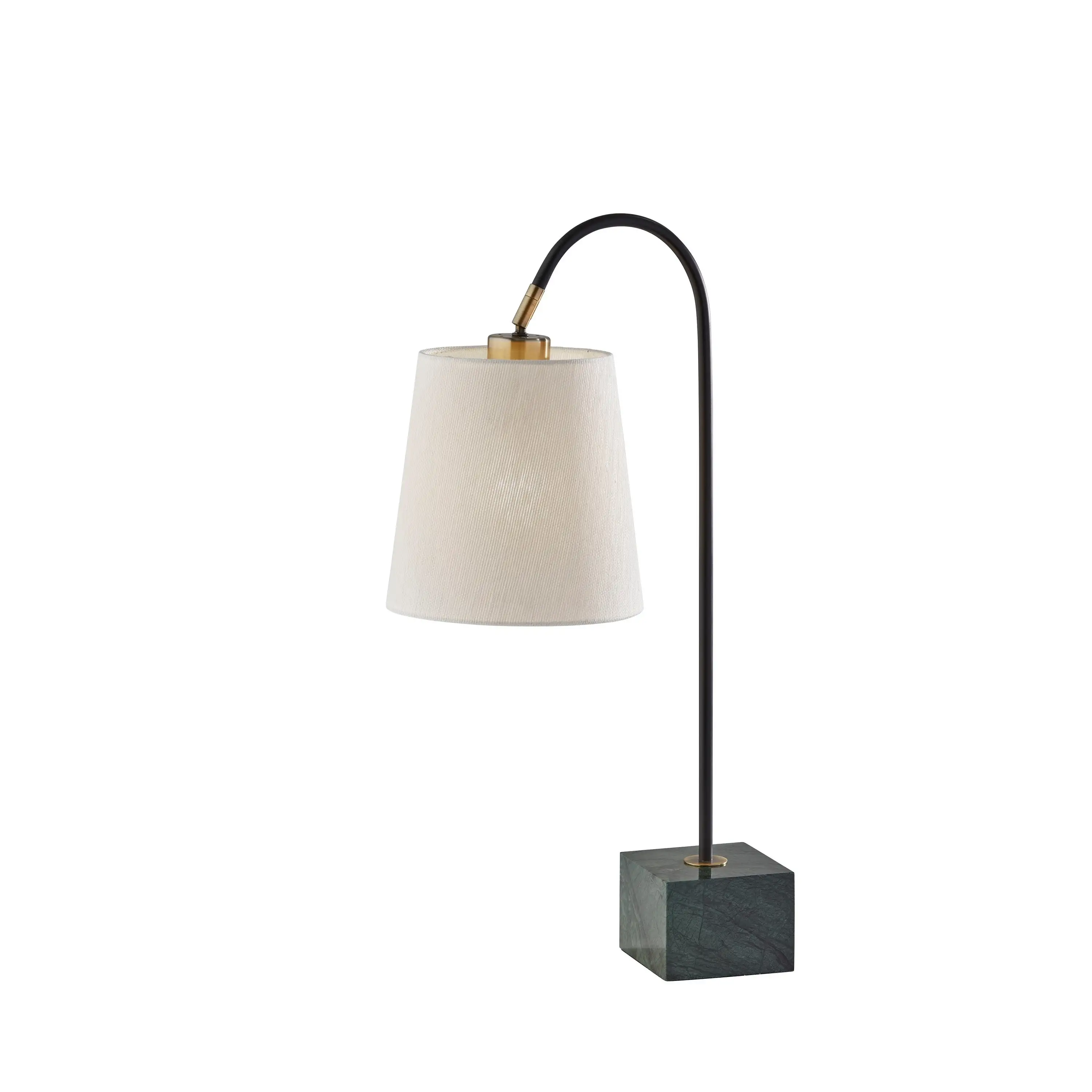 Adesso Black Antique Brass Hanover Table Lamp