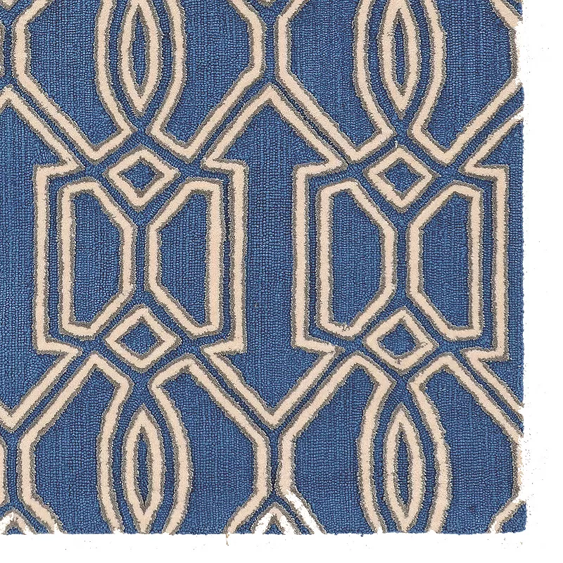 Linon Trio Art Deco Pattern Rug