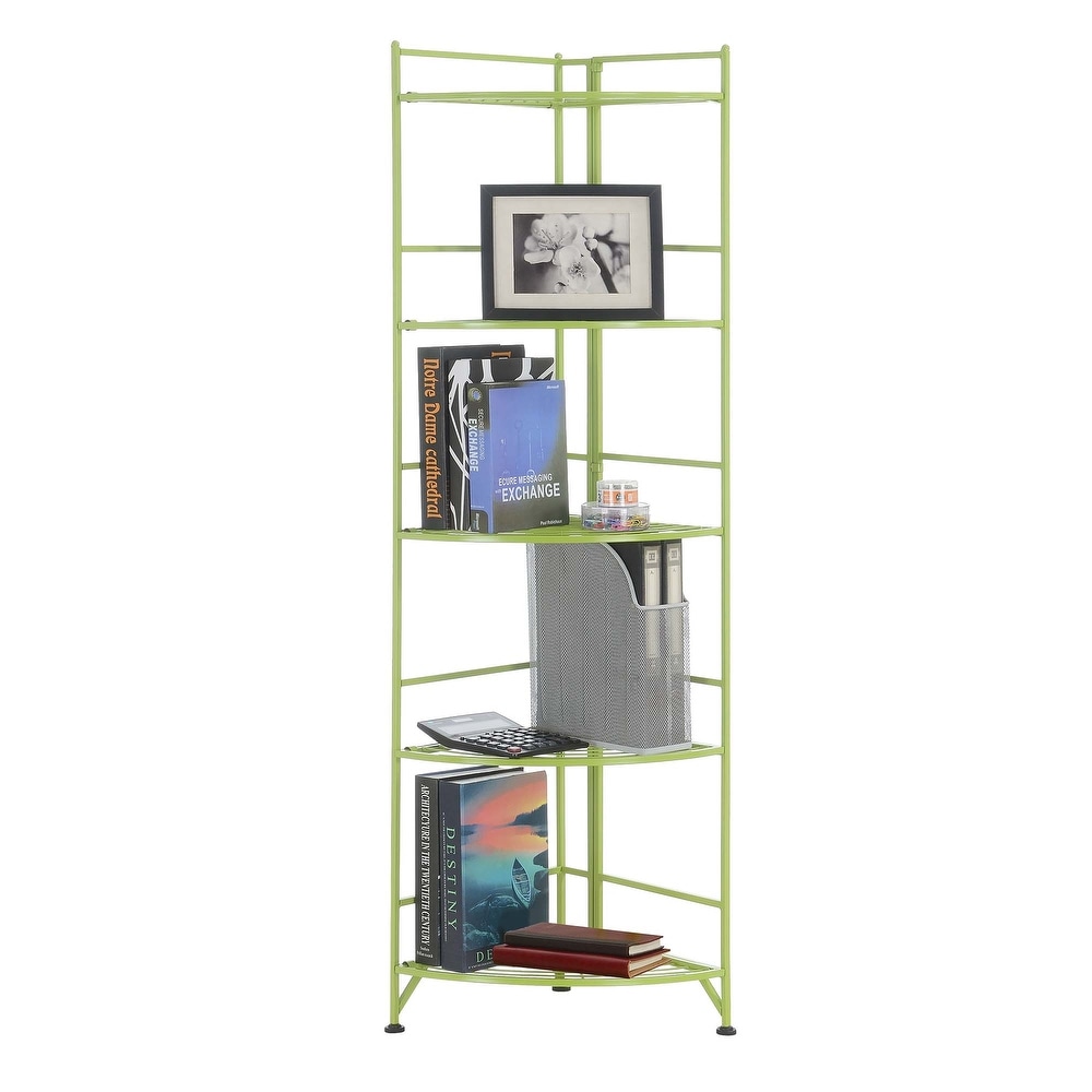 Convenience Concepts Xtra Storage 5 Tier Folding Metal Corner Shelf