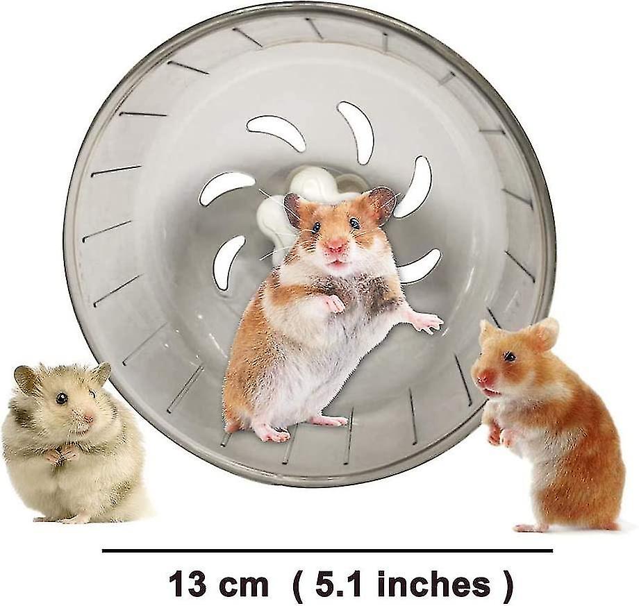 5.1 Inches Silent Hamster Wheel， Hamster Toys For Hamster Cage， Super Mute Spinner Exercise Running