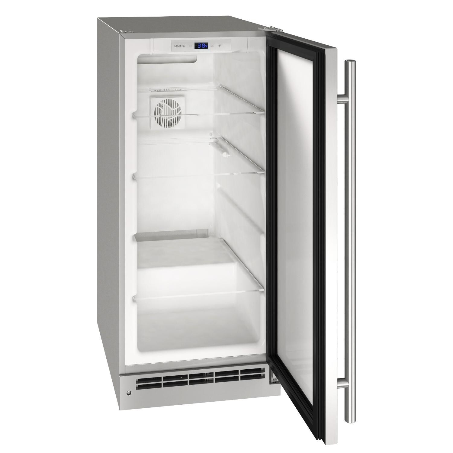 U-Line 15-Inch 3.1 Cu. Ft. Outdoor Rated Solid Door Refrigerator w/ Lock