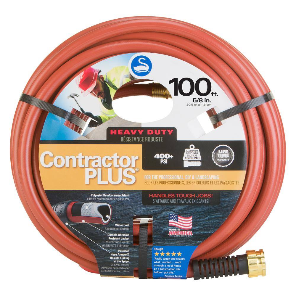 Swan ContratorPLUS 58 in. x 100 ft. Heavy-Duty Hose CSNCG58100