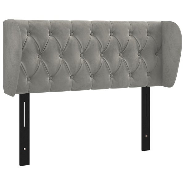 vidaXL Headboard with Ears Light Gray 64.2