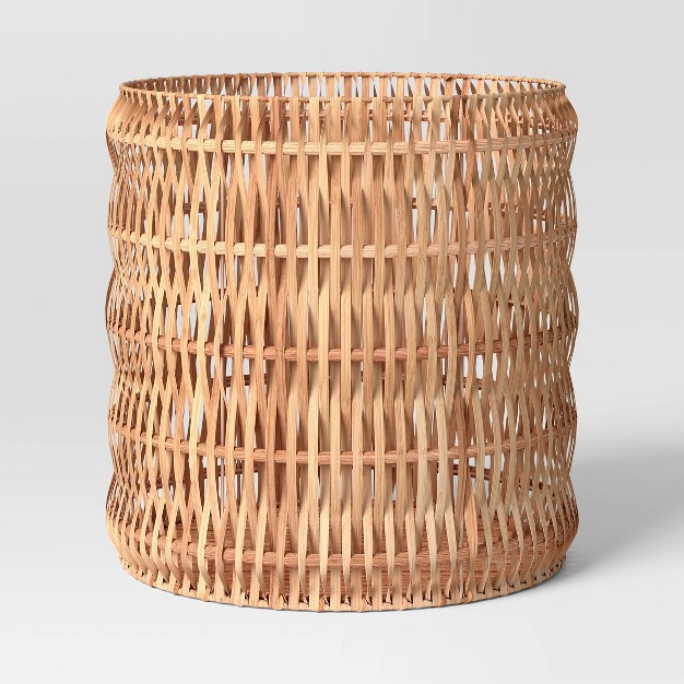 Large Vertical Natural Weave Basket