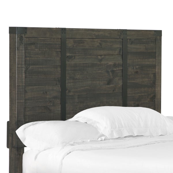 Abington Panel Bed Queen Headboard in Weathered Charcoal - - 14707142