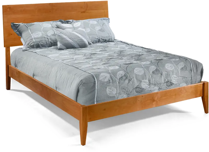 2 West Natural Queen Platform Bed