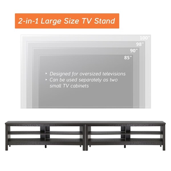 70 Inch TV Stand for 75'' TV， Classic Entertainment Center TV Console