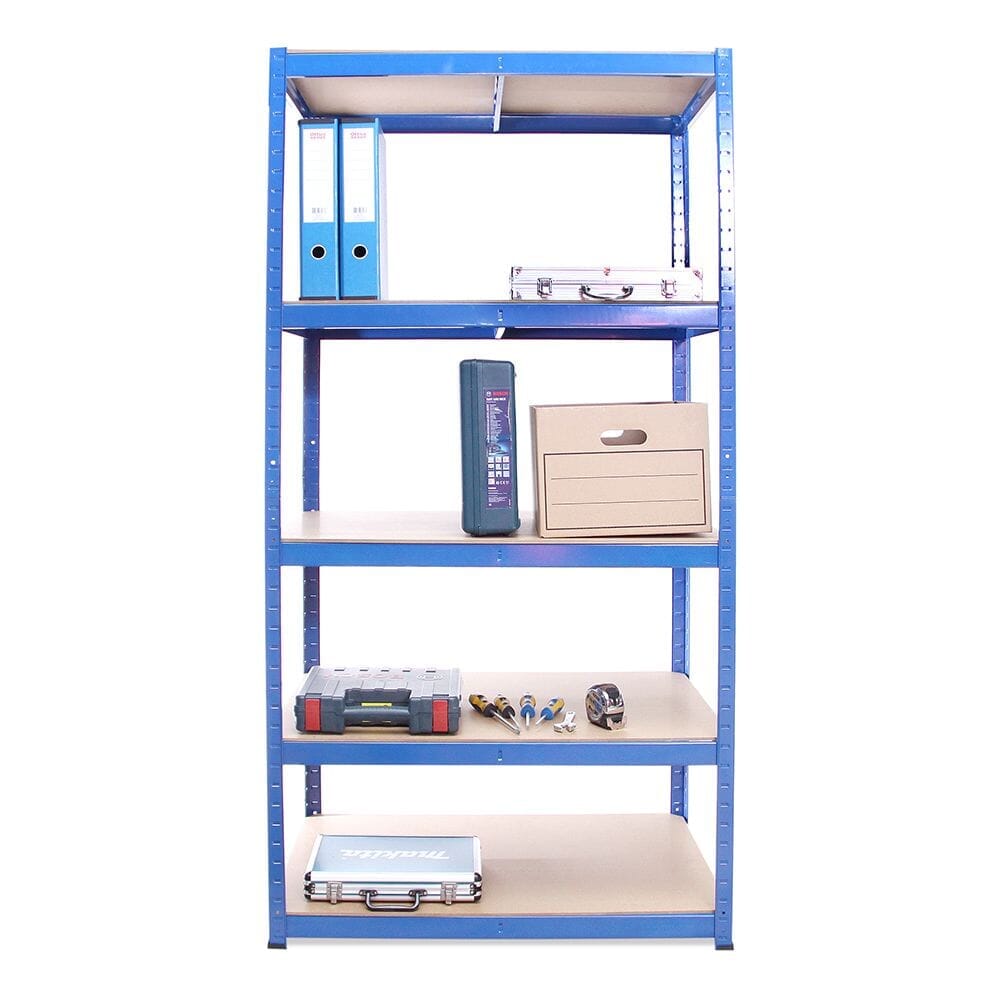 5 Tier Boltless Shelving Unit (set of 3) Plus Workbench