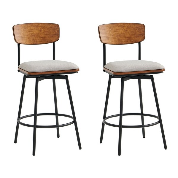 Claire Swivel Counter Height Bar Stool Set of 2