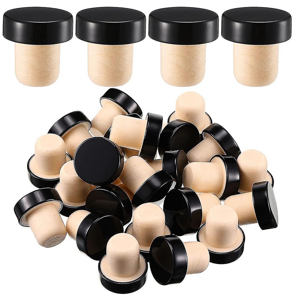 24pcs T-shaped Stopper Reusable Wine Cork Bottle Stopper Sealing Plug Bottle Cap For Wine Beer Bott