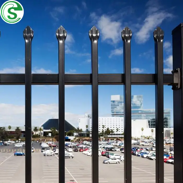 Factory Galvanized Metal Powder Coated fencing Panel House Villa Garden Supplies Ornamental Steel Tubular Fence