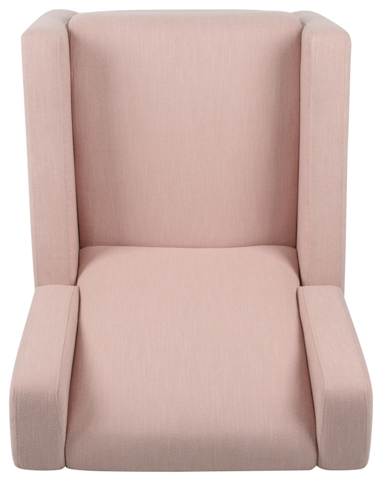 Abbott Contemporary Fabric Upholstered Swivel Recliner   Contemporary   Recliner Chairs   by GDFStudio  Houzz