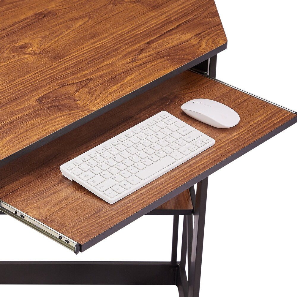 VECELO Triangle Corner Desk  Office/Computer/Writing Desk for Student Apartments