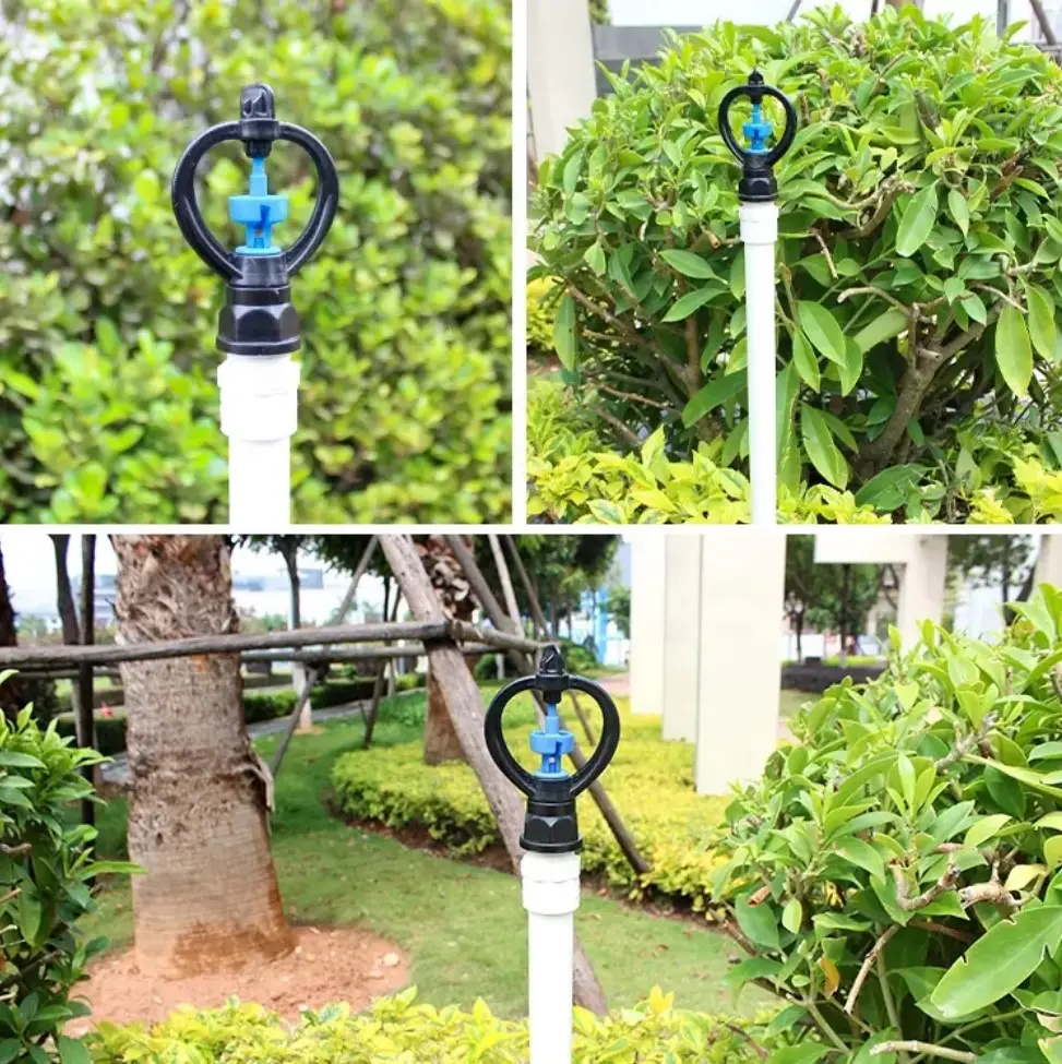 Garden Lawn Automatic Watering Spray Head 360 Degree Rotating   Thread Butterfly Sprinkler For Homeland Irrigation