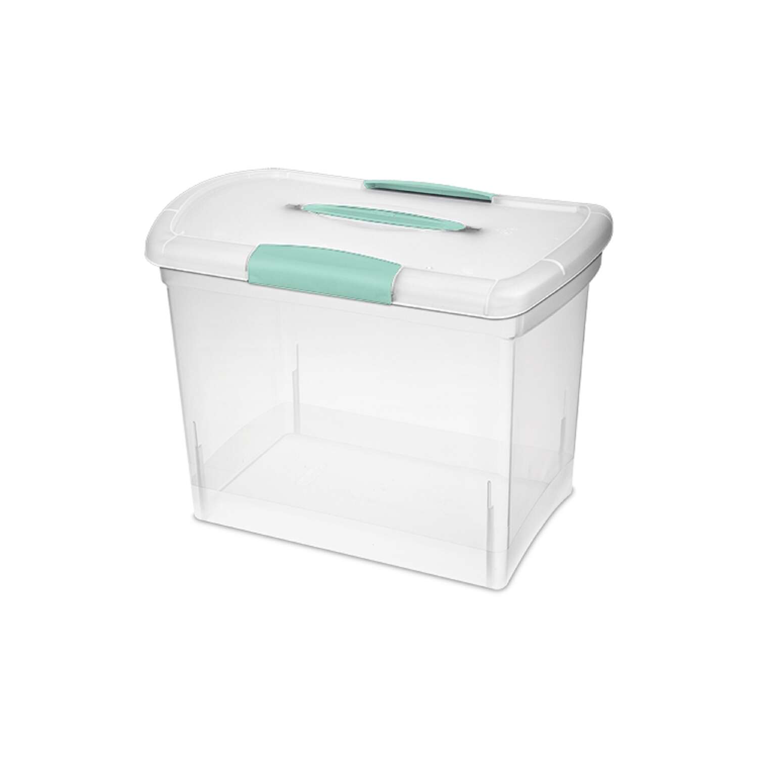 Sterilite Nesting ShowOffs 2.7 cu ft Clear Storage Box 11.5 in. H X 9.75 in. W X 15.25 in. D Stackab