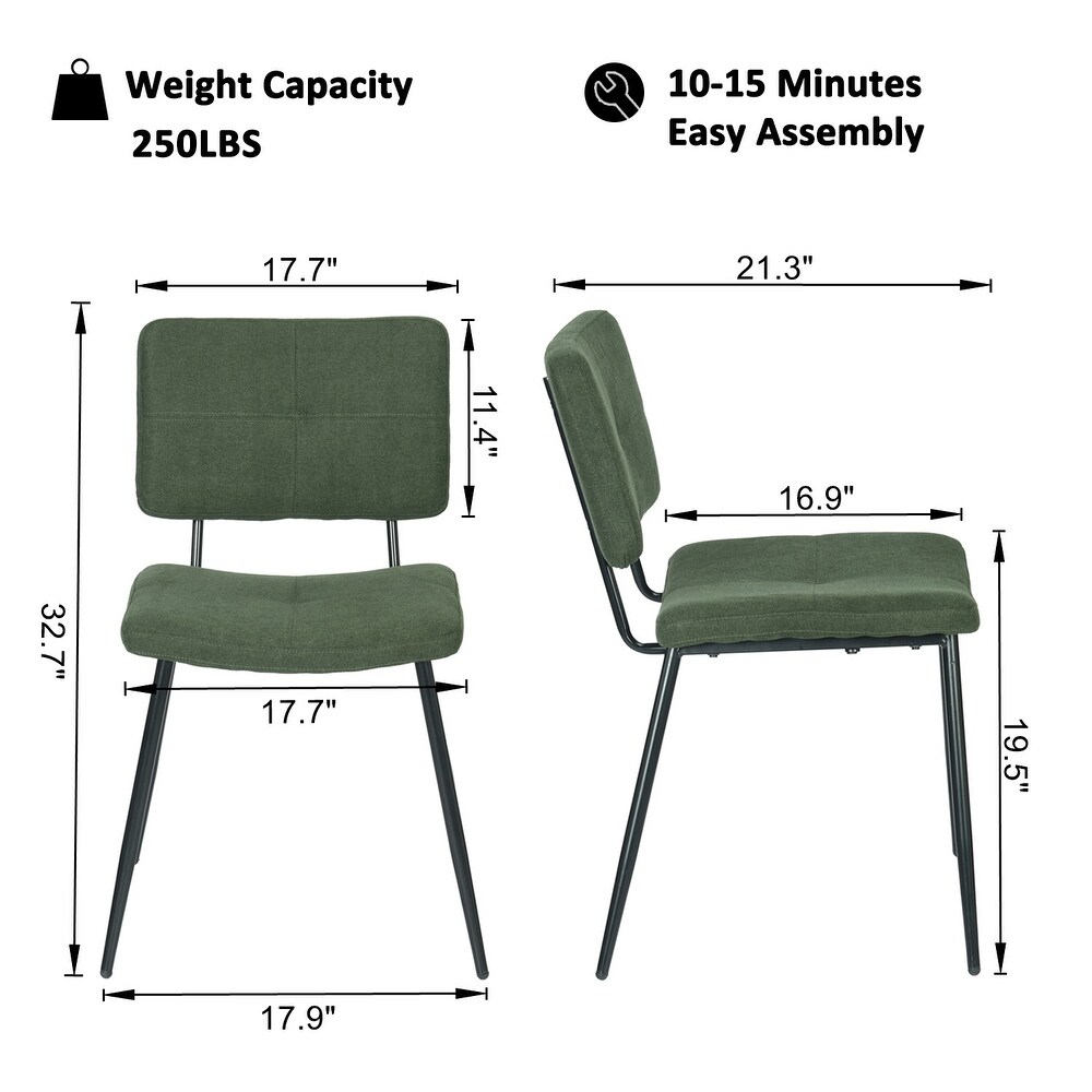 Carson Carrington Idon Upholstered Dining Chair (Set of 2)