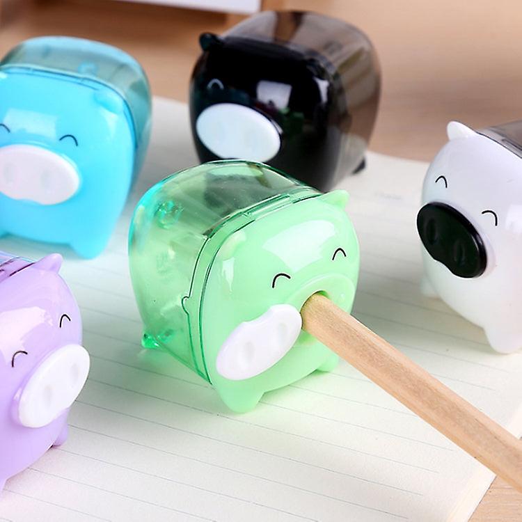 10 Pcs Deli Mini Pig Manual Pencil Sharpeners Kids Friendly At Home Office School， Random Color Delivery