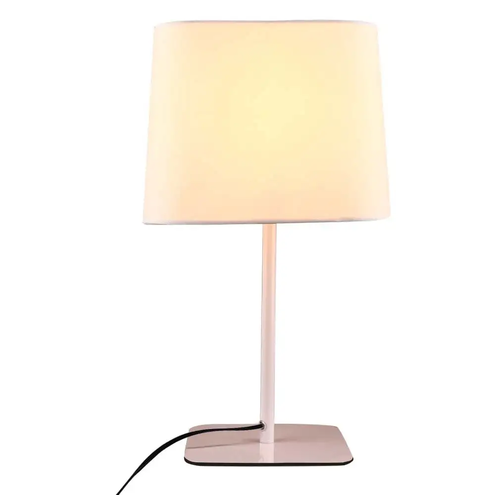 Bedside LED desk lamp ， with button switch， (including LED bulbs) - 9in