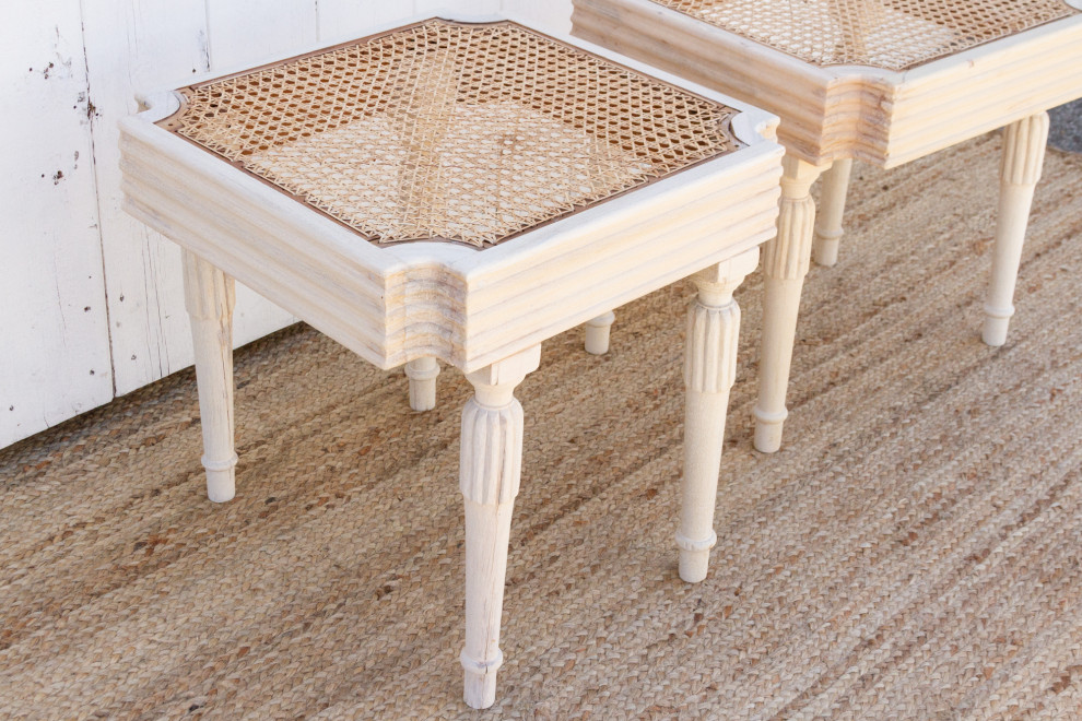 British Colonial Plantation Side Tables  Pair   French Country   Side Tables And End Tables   by De cor  Houzz