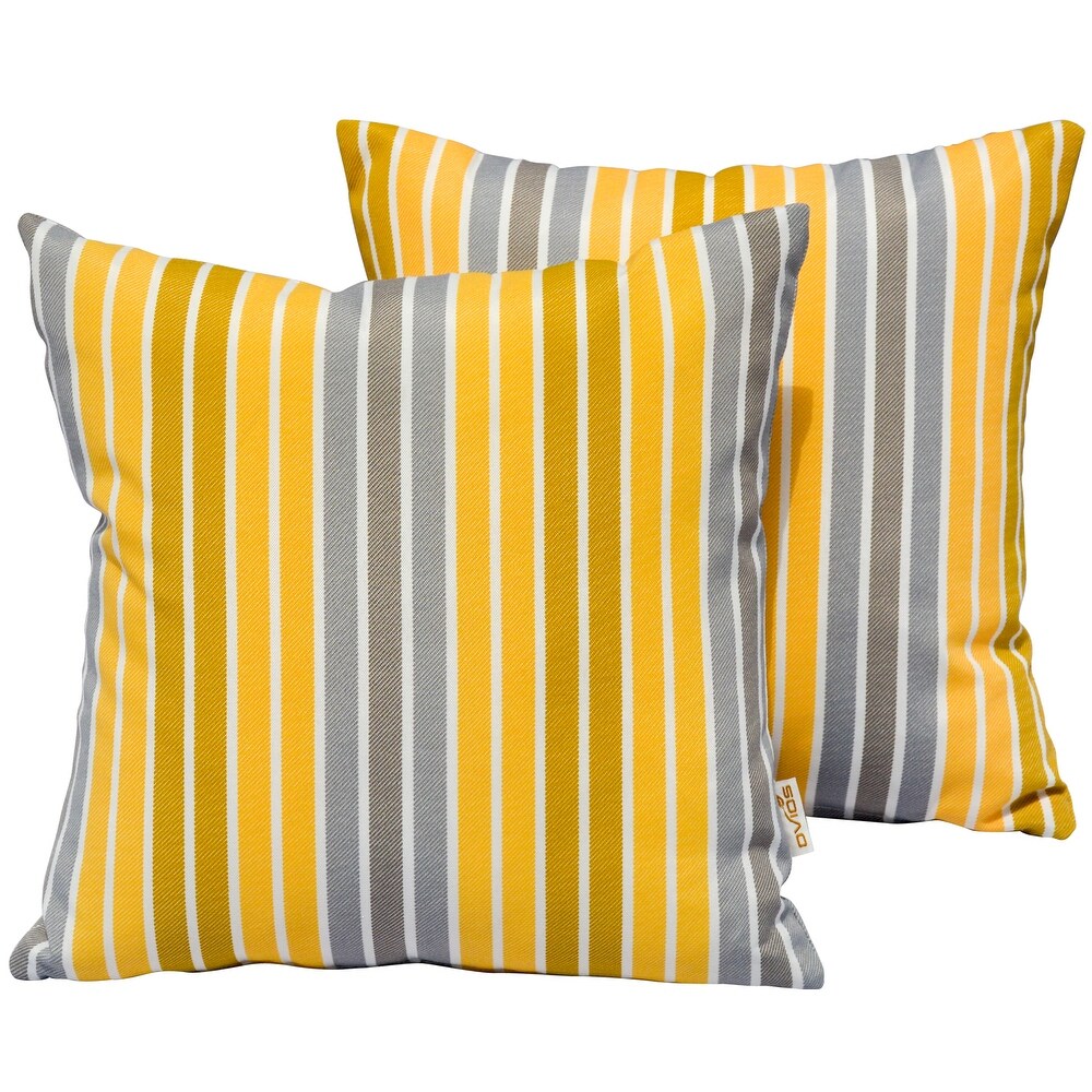 OVIOS Outdoor 17 inch Polyester Home Throw Pillows (Set of 2)