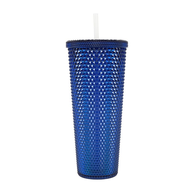 New View Gifts and Accessories 24-oz. Studded Double Wall Tumbler - Indigo