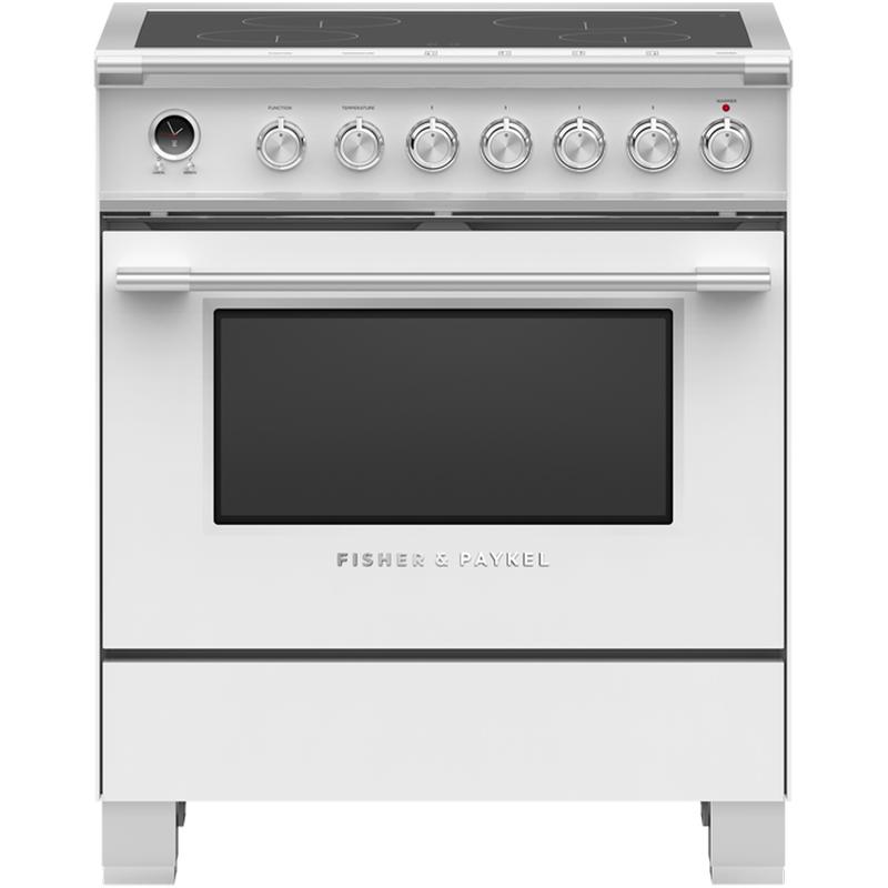 Fisher & Paykel 30-inch Freestanding Electric Range with Induction Technology OR30SCI6W1