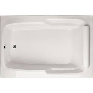 Hydro Systems Duo 72 in. x 48 in. Rectangular Drop-In Bathtub in White DUO7248ATO-WHI