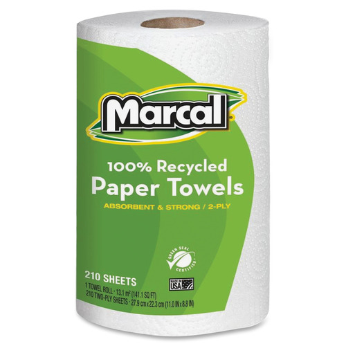 Marcal 100% Recycled Jumbo Roll Paper Towels  MRC6210