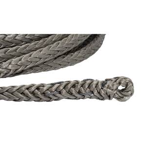 LockJaw 38 in. x 75 ft. 6600 lbs. WLL Synthetic Winch Rope Line with Integrated Shackle 20-0375075