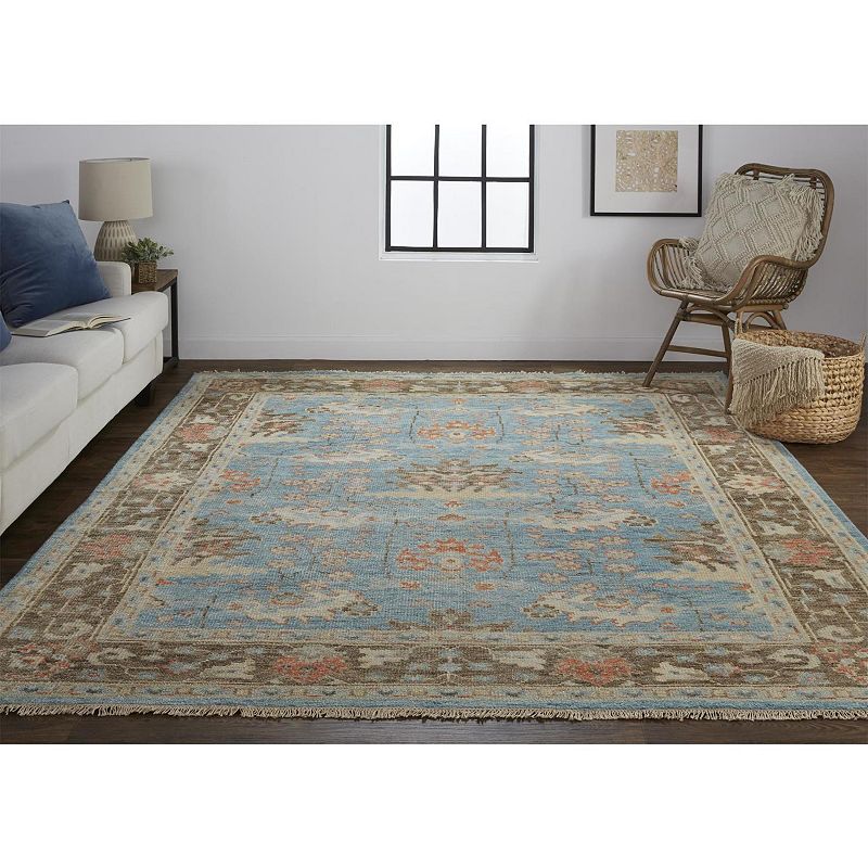 Weave and Wander Bennet Luxury Ornamental Floral Wool Rug