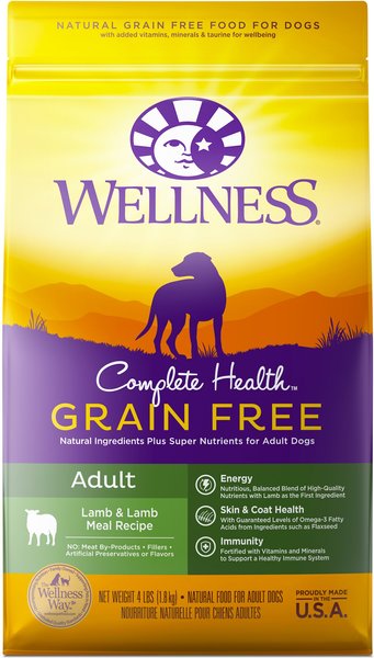 Wellness Grain-Free Complete Health Adult Lamb and Lamb Meal Recipe Dry Dog Food