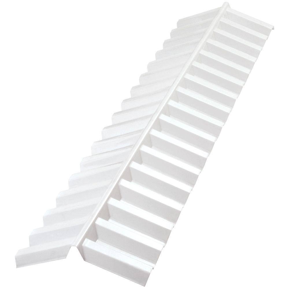 Suntuf 4 ft. White Opal Polycarbonate Ridge Cap Flashing 109755