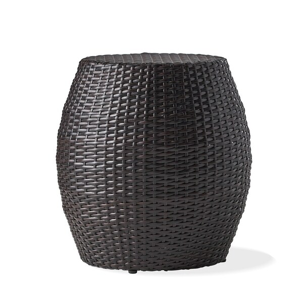 Canary Outdoor 14inch Wicker Side Table by Christopher Knight Home