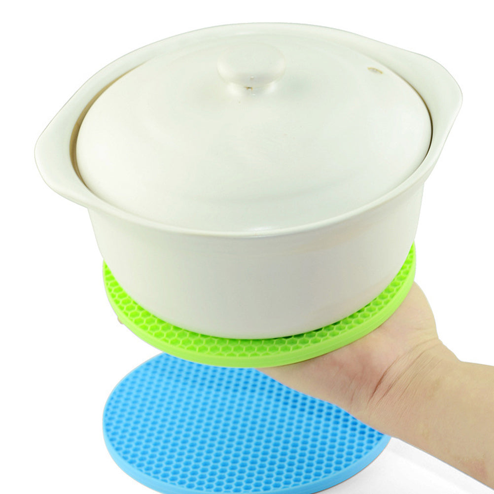 OUNONA Silicone Mat Hot Dishdrying Kitchen Pot Pads Jar Grill Trivet Gripper Trivets Holders Mat Microwave Pad Trivets Counter