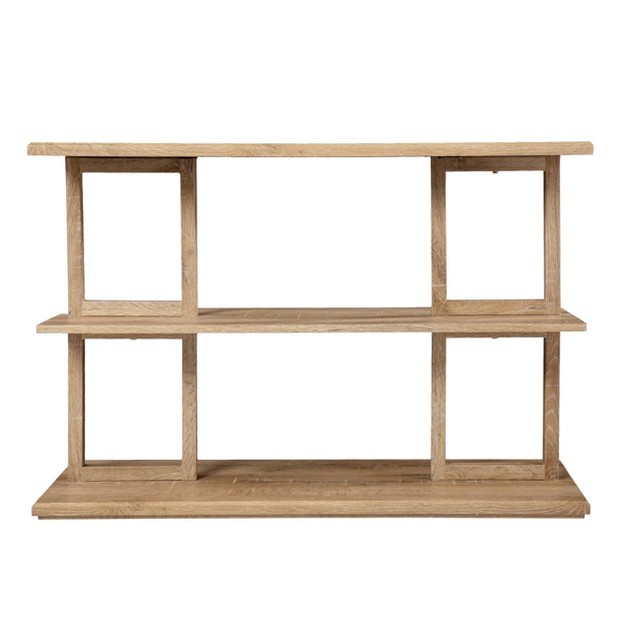 Aylbath Geometric Console Table Natural Aiden Lane